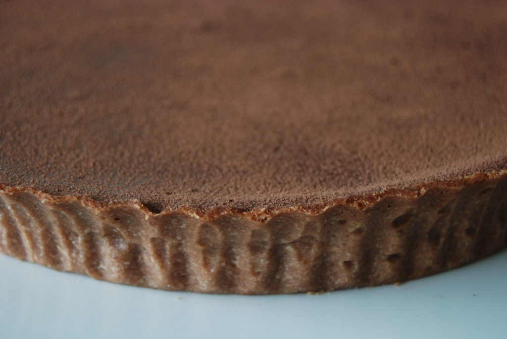 chocolate tart recipe close-up