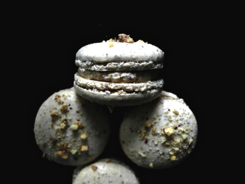 hazelnut macaron trio