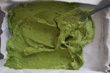 matcha sponge batter