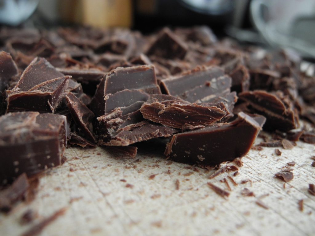 chopped chocolate