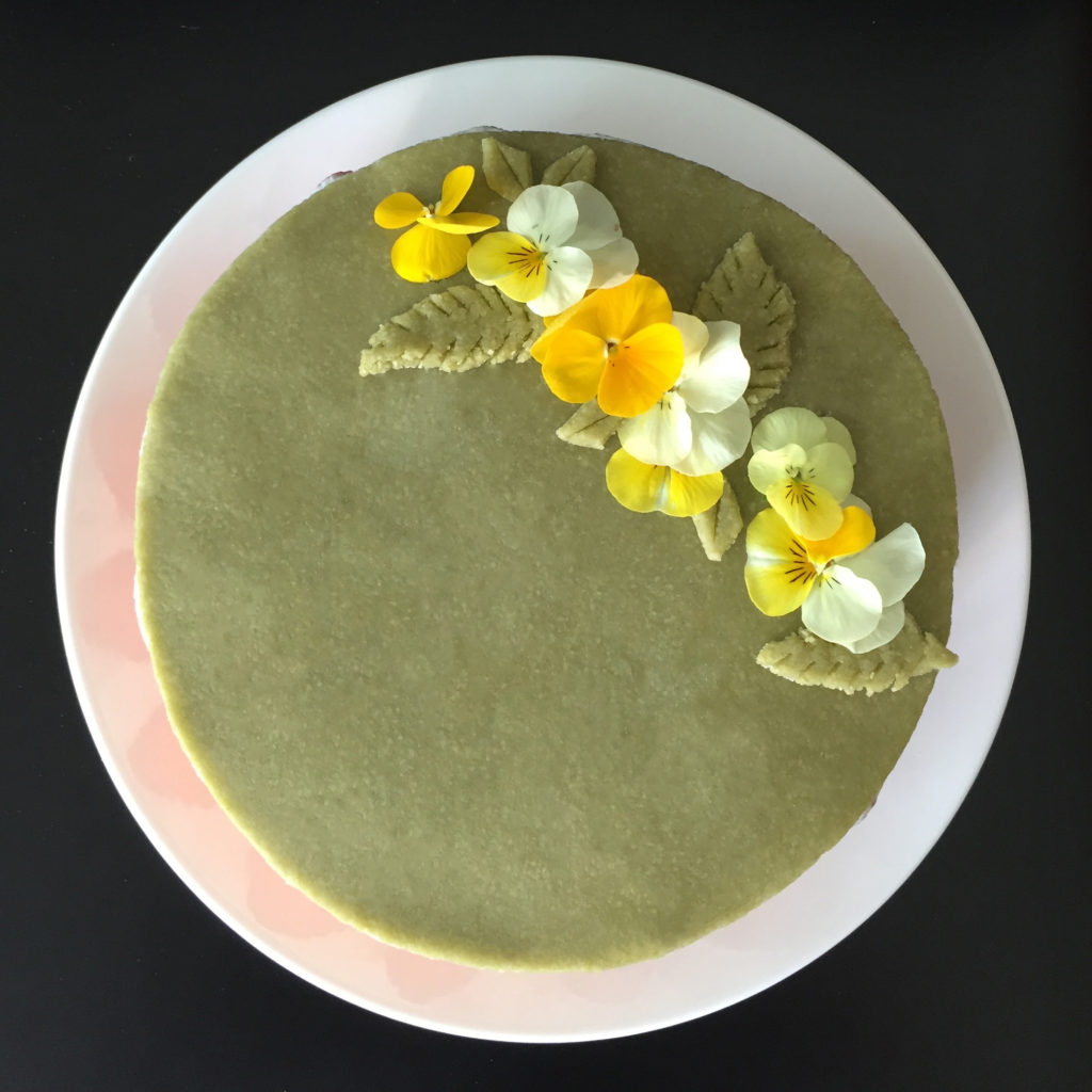 swedish princess cake from above